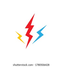 Lightning Logo Template vector icon illustration design