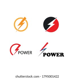 Lightning Logo Template vector icon illustration design