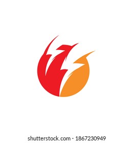 Lightning Logo Template vector icon illustration design
