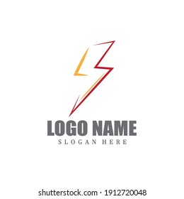Lightning Logo Template vector icon
