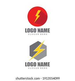 Lightning Logo Template vector icon