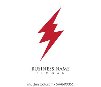 Lightning Logo Template vector icon