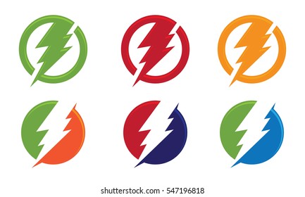 Lightning Logo Template vector icon