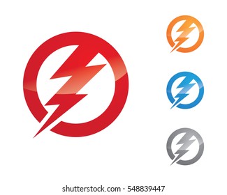 Lightning Logo Template vector icon