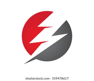 Lightning Logo Template vector icon illustration design