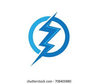 Lightning Logo Template vector icon illustration design