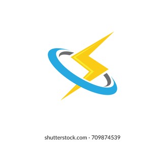 Lightning Logo Template vector icon illustration design