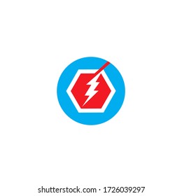 Symbol für Blitz-Logo-Vorlage