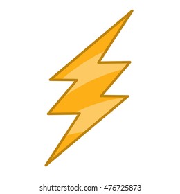 Lightning logo. Vector clipart for design applications.