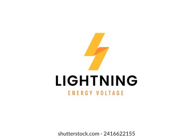 lightning logo vector icon illustration