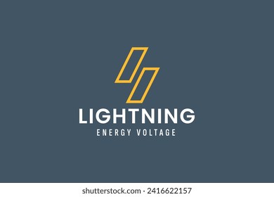 lightning logo vector icon illustration