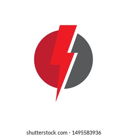 lightning logo vector template illustration