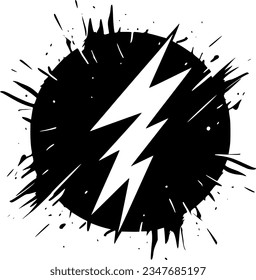Lightning - Minimalist and Flat Logo - Vector illustration