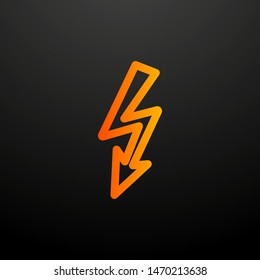 lightning nolan icon. Elements of science set. Simple icon for websites, web design, mobile app, info graphics