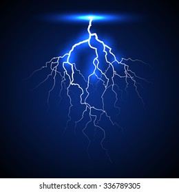 lightning on a dark background