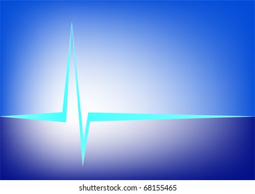 Lightning on a dark blue background