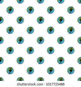 Lightning on earth pattern seamless in flat style for any design