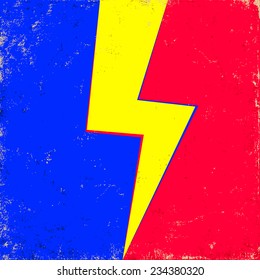 lightning on old background