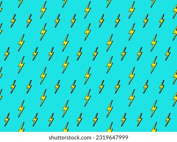 Patrón de luz. Impresión abstracta retro de perno de energía rápida, símbolo de trueno y tormenta, perno eléctrico de potencia. Ilustración eléctrica de la carga de fondo de textura del vector