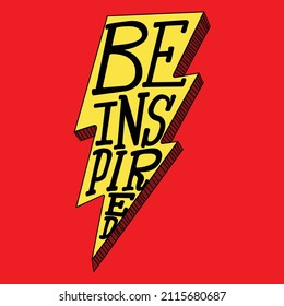 LIGHTNING WITH A PHRASE INSIDE IT