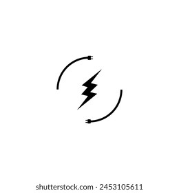 Lightning Power Icon vector illustration