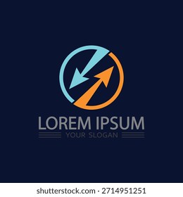 Lightning Power Logo kombiniert saubere Donnerlinien für futuristische Geschäftsidentität