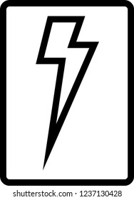 Lightning power symbol - electric icon