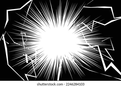 Lightning precede and solid flash frame. Frame material with copyspace for shocking backgrounds.
