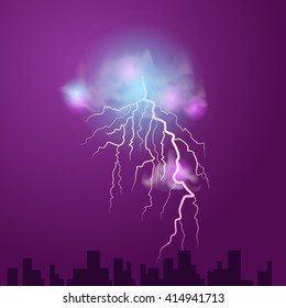 lightning realistic bolt.