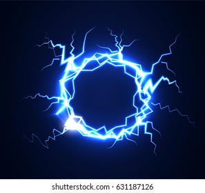 lightning. Realistic effect of electrical discharge.