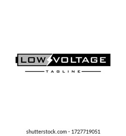 Lightning recharge battery logo design, vector sign