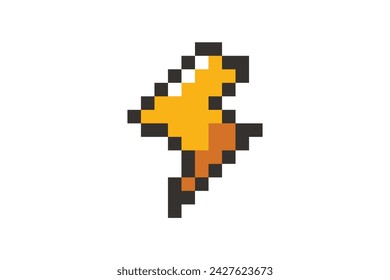 Diseño de pegatina plana retro Lightning