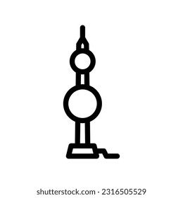 lightning rod electrical engineer line icon vector. lightning rod electrical engineer sign. isolated contour symbol black illustration