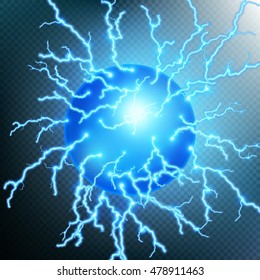 Lightning round template background. EPS 10 vector file included