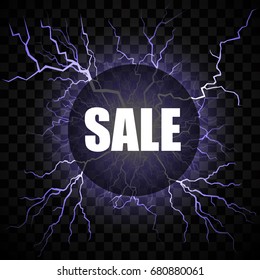 Lightning Sale on a transparent background
