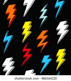 lightning seamless pattern