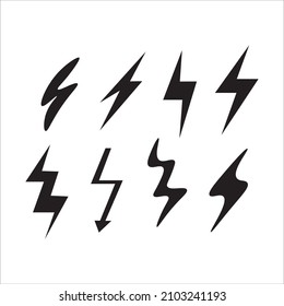 lightning set icon vector illustration