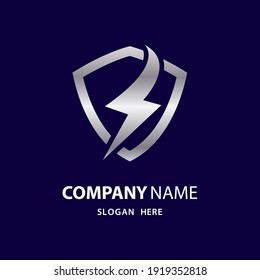 Diseño de imágenes del logotipo del blindaje luminoso