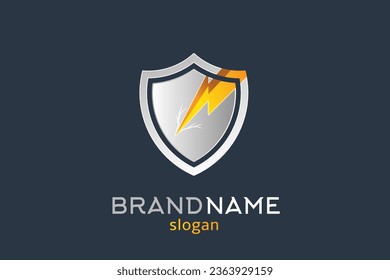 The lightning shield logo symbolizes the meaning of strength and speed