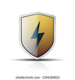 Lightning Shield sign illustration
