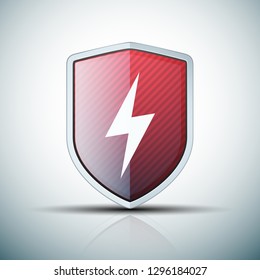 Lightning Shield sign illustration