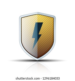 Lightning Shield sign illustration