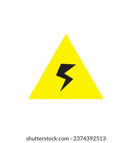 lightning sign, lightning sign, danger sign, warning sign