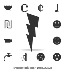 lightning sign icon. Detailed set of web icons and signs. Premium graphic design. One of the collection icons for websites, web design, mobile app on white background