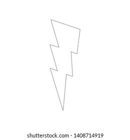 lightning sign icon. Element of web for mobile concept and web apps icon. Outline, thin line icon for website design and development, app development