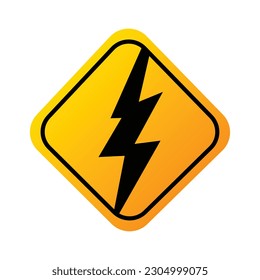 lightning sign, thunder sign, strom sign design