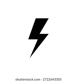 Lightning silhouette Ilustración vectorial negro