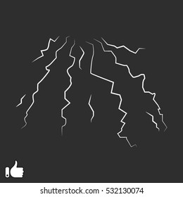 lightning, storm, icon, vector illustration EPS 10