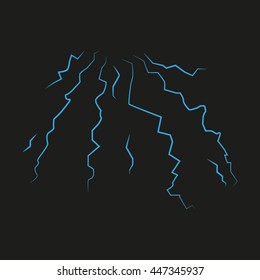 lightning storm, vector icon