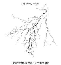 Lightning strike for background element design